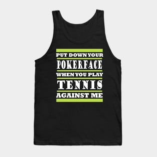 Tennis Backhand Forehand Boys Team Doubles Tank Top